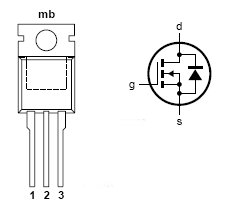 PSMN015-110P, N-канальный TrenchMOS™ транзистор со стандартным уровнем FET